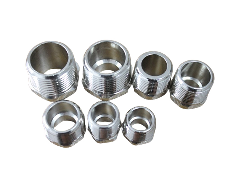 Electroplated joints, fasteners of iron external thread