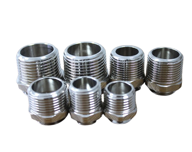 Electroplated joints, fasteners of iron external thread